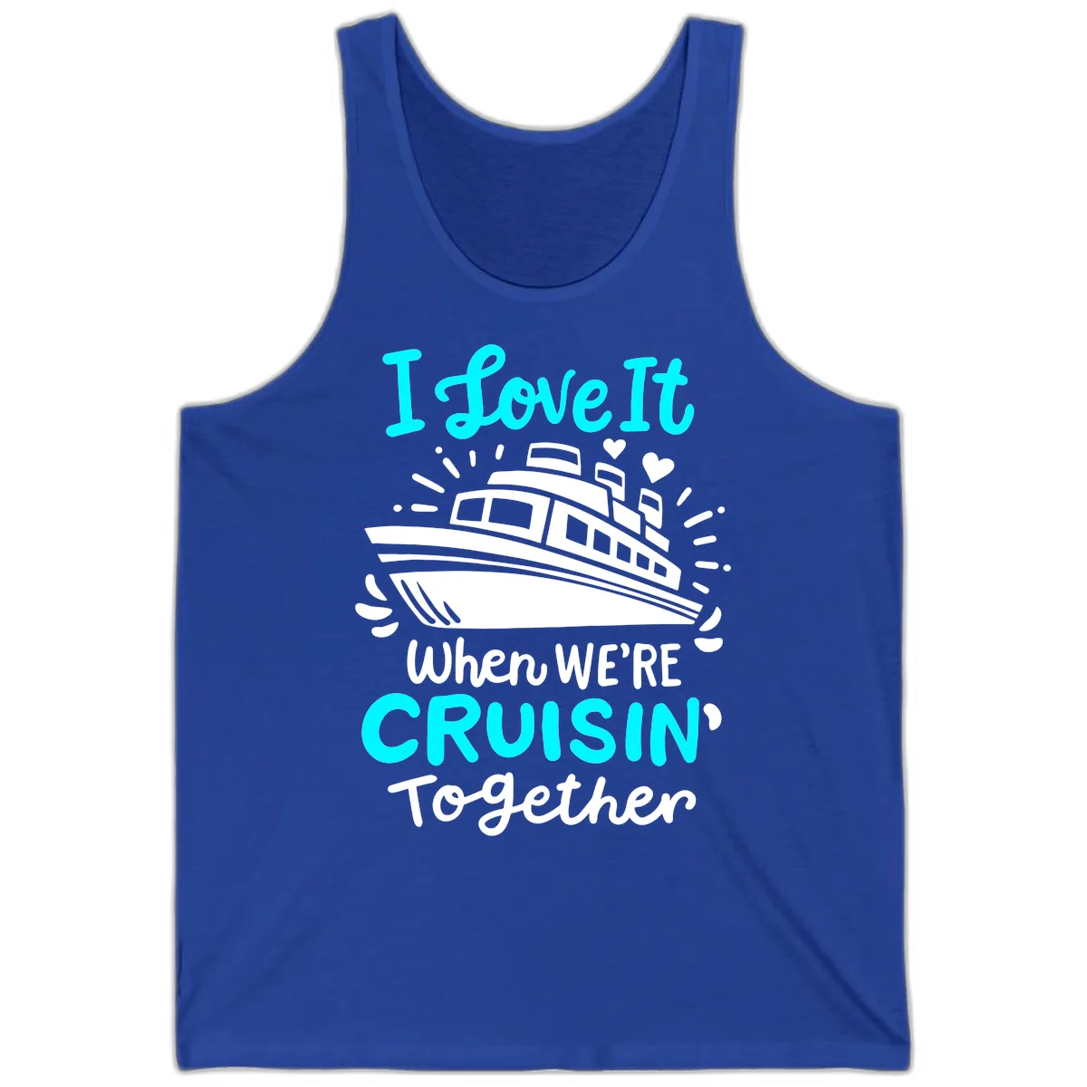 Cruisin' Together Love Boat Tank in True Royal