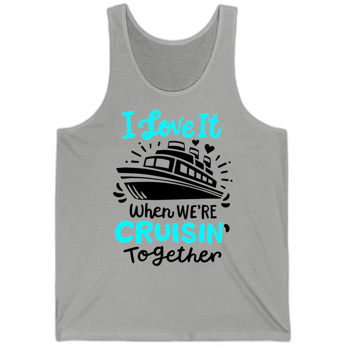 Cruisin' Together Love Boat Tank in Athletic Heather