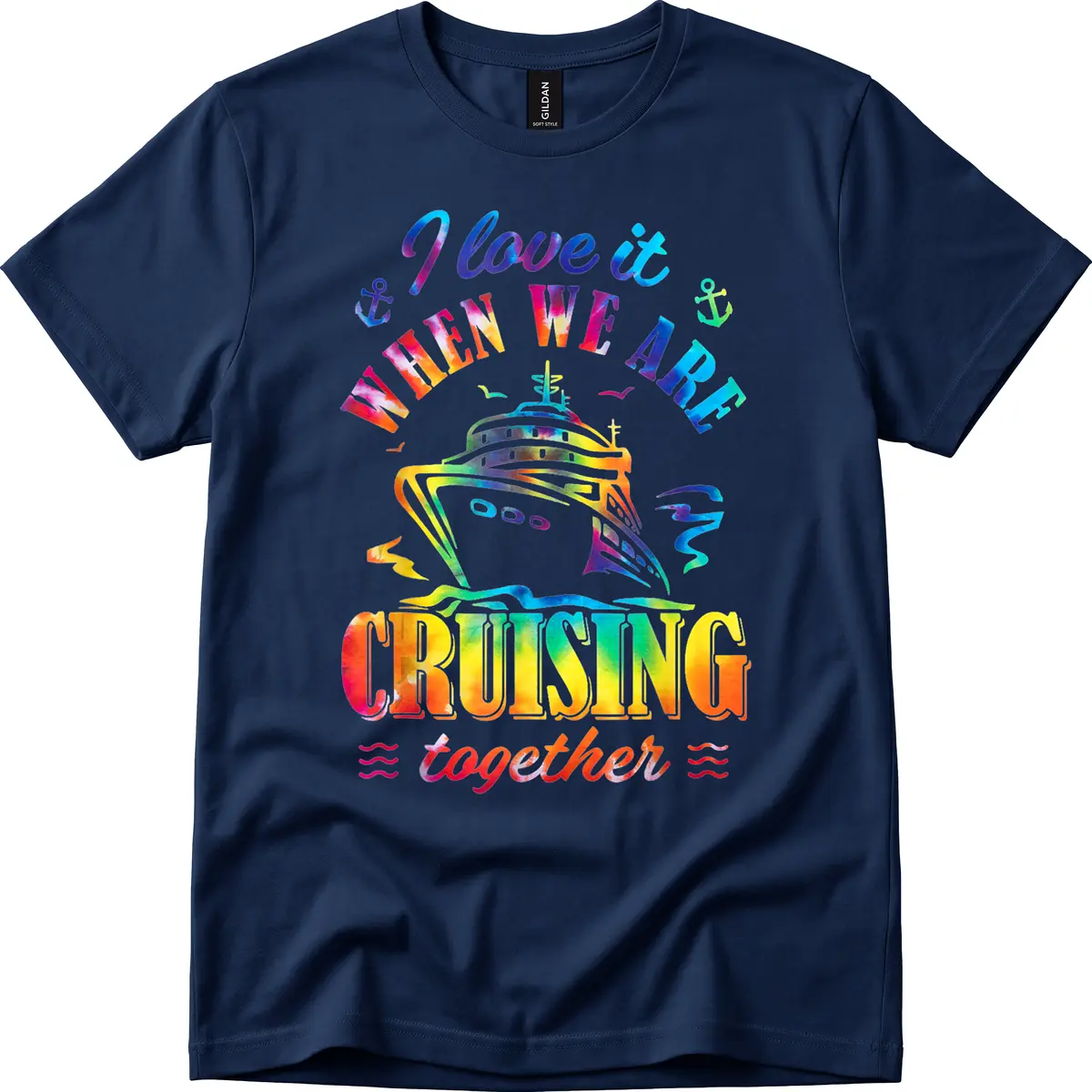 I Love It When We're Cruising Together T-Shirt in Navy