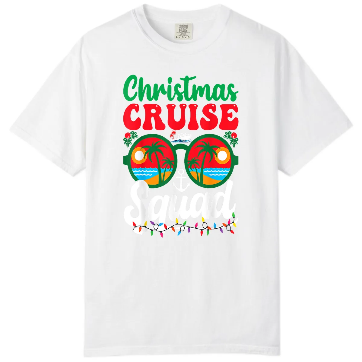 Christmas Cruise Squad Comfort Color in White