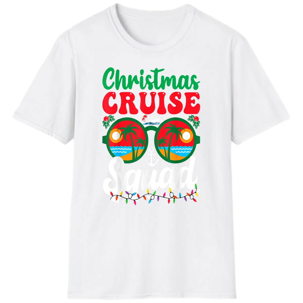 Christmas Cruise Squad T-Shirt in White