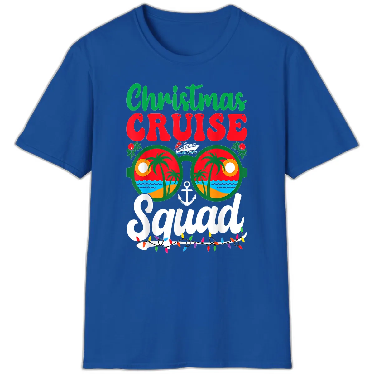 Christmas Cruise Squad T-Shirt in Royal
