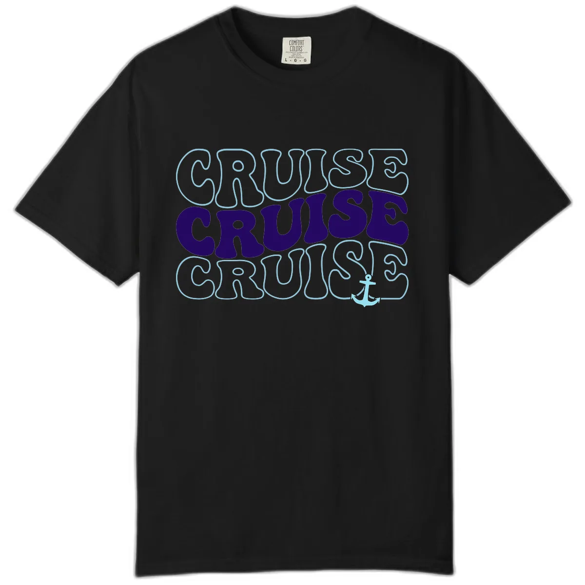 Cruise Cruise Cruise Anchor Design Comfort Color in Black
