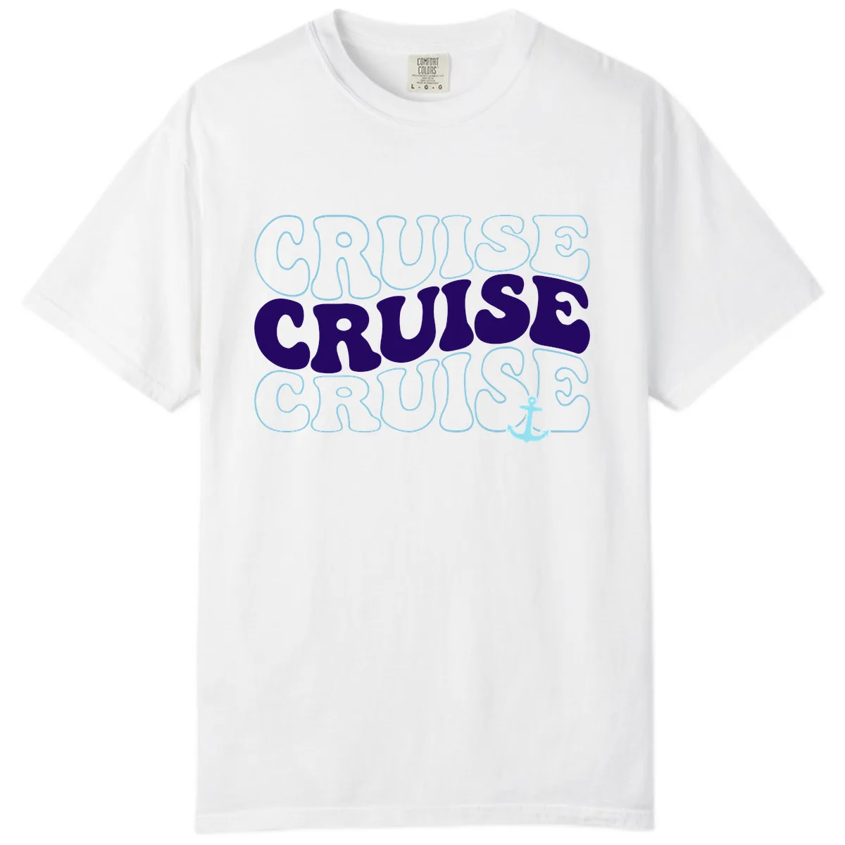 Cruise Cruise Cruise Anchor Design Comfort Color in White