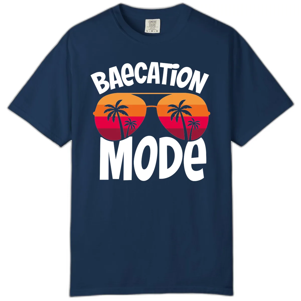 Bagcation Mode Tropical Vibes Comfort Color in Navy