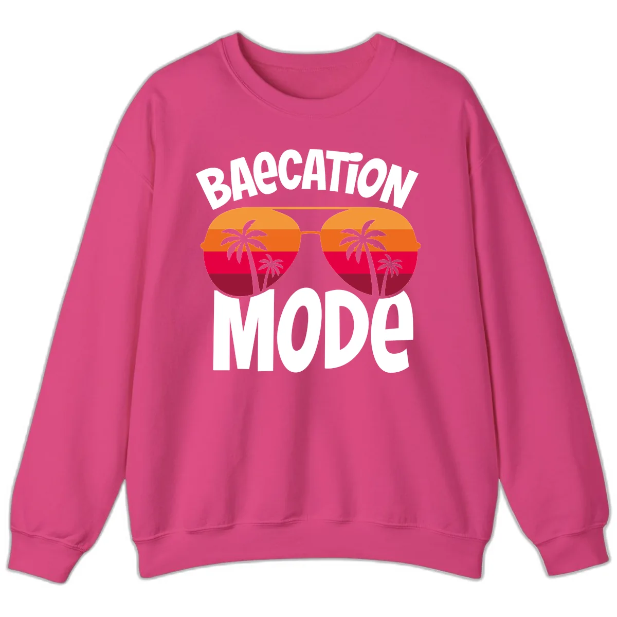 Bagcation Mode Tropical Vibes Sweatshirt in Heliconia