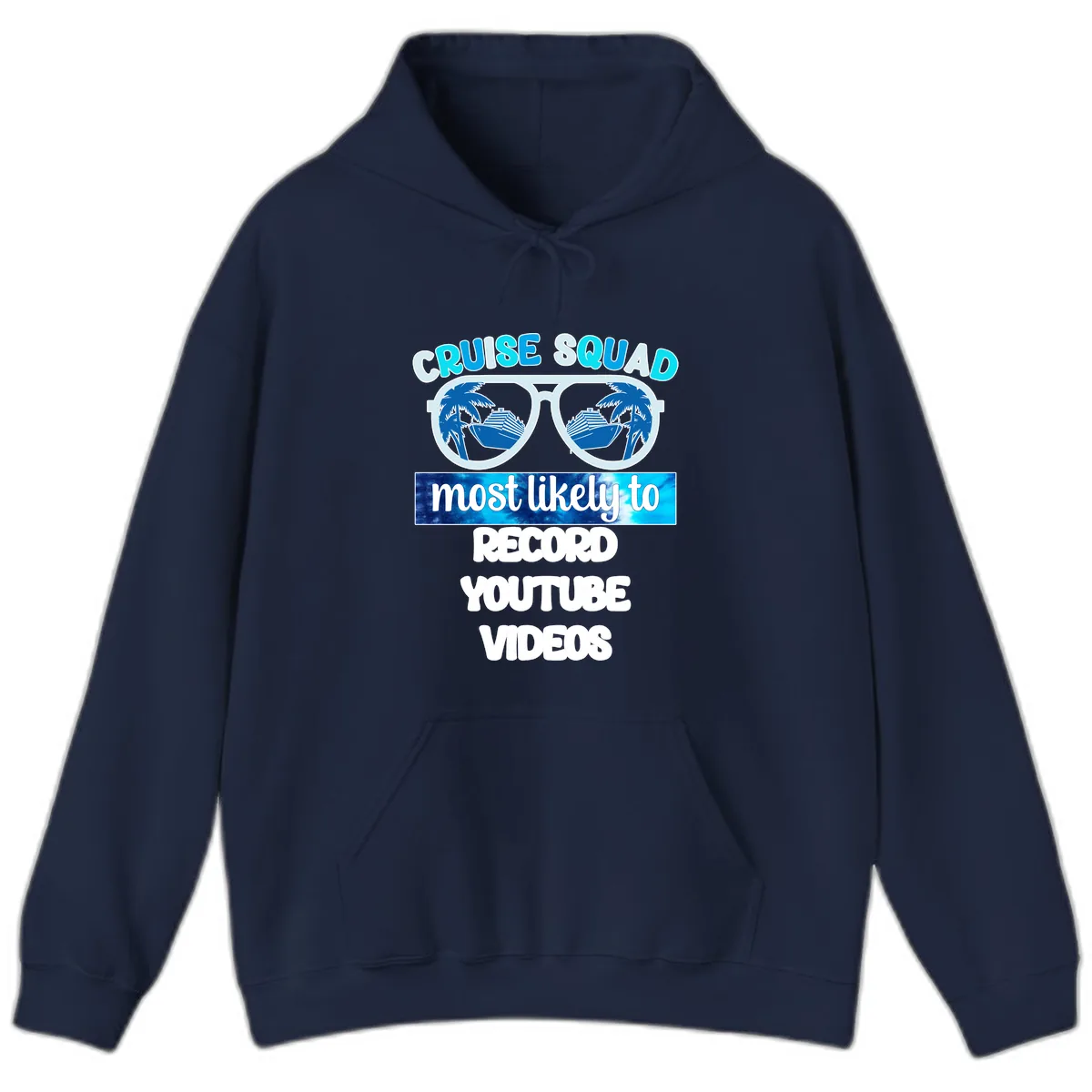 Cruise Squad Most Likely To Record Hoodie in Navy
