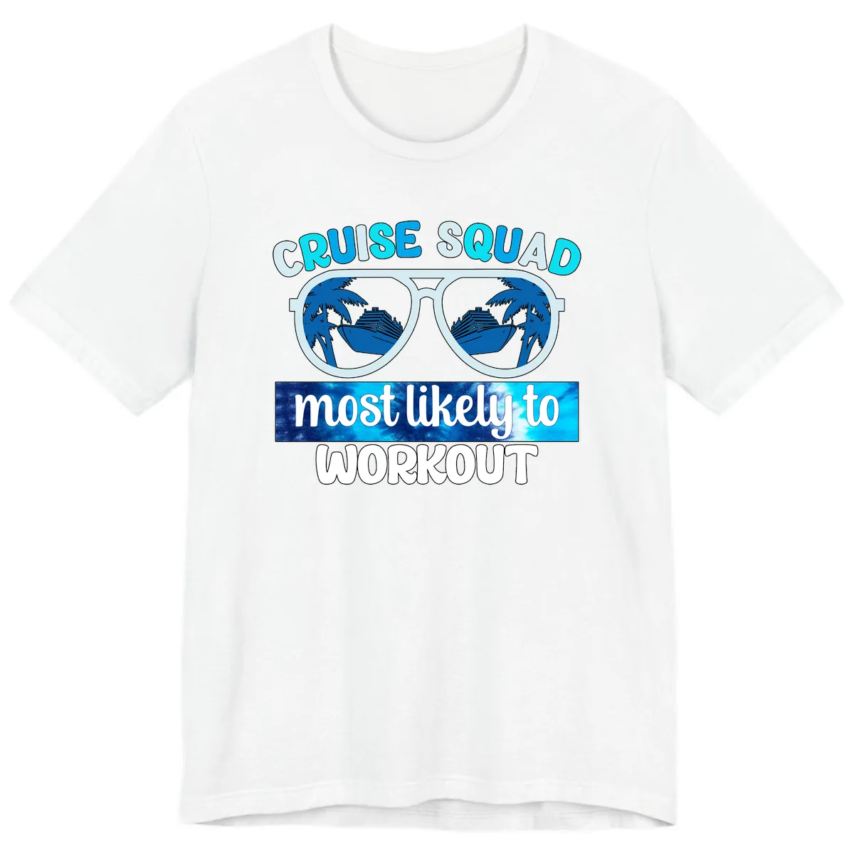 Cruise Squad Most Likely To Workout Premium T-Shirt in White