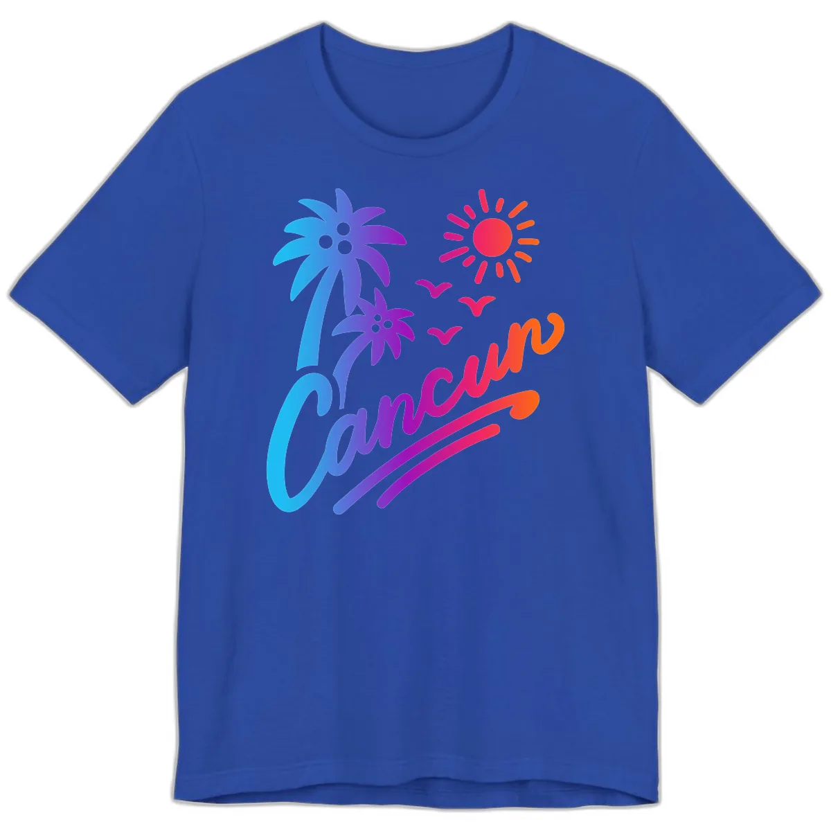 Tropical Paradise Cruise Vibes Premium T-Shirt in True Royal