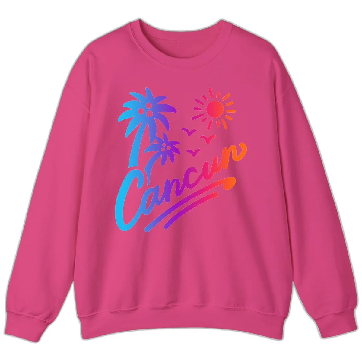 Tropical Paradise Cruise Vibes Sweatshirt in Heliconia