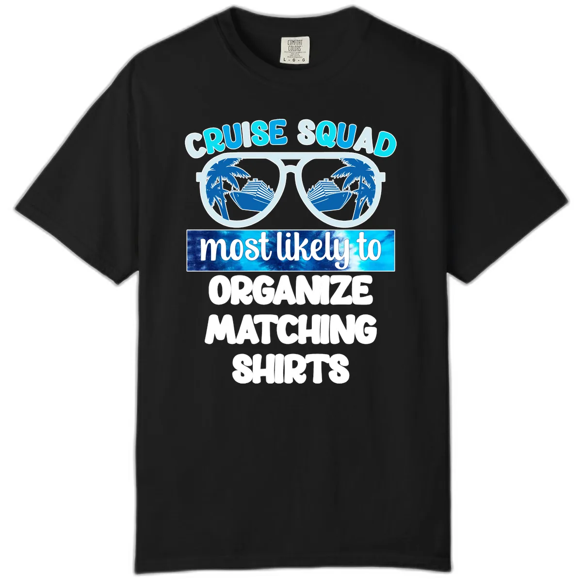Cruise Squad Sunglasses Comfort Color in Black