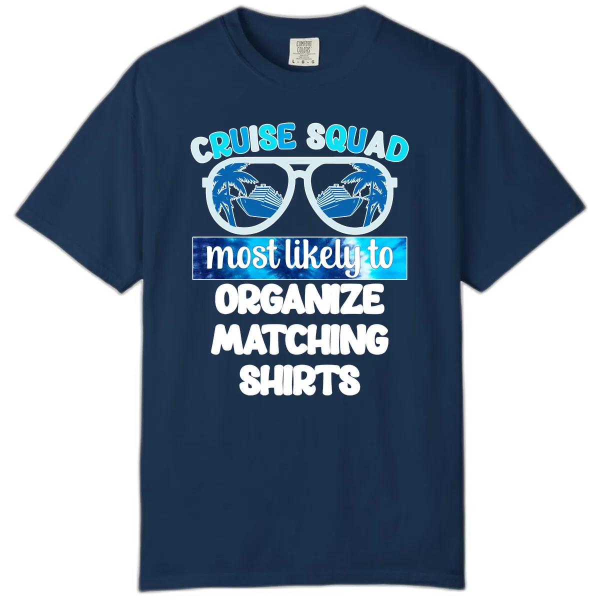 Cruise Squad Sunglasses Comfort Color in Navy