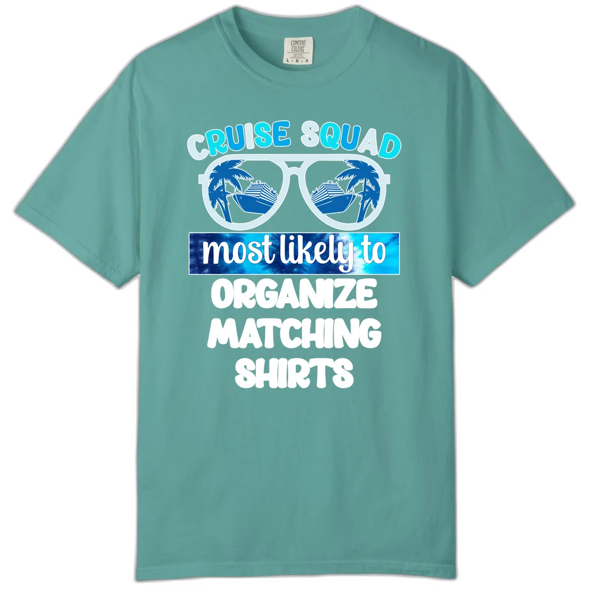Cruise Squad Sunglasses Comfort Color in Seafoam