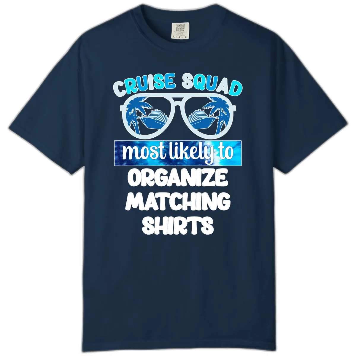 Cruise Squad Sunglasses Comfort Color in True Navy