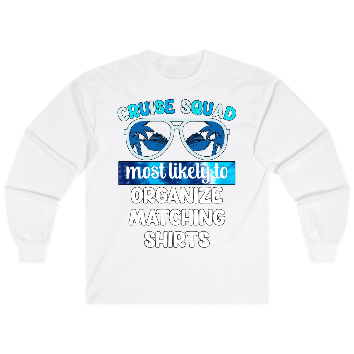Cruise Squad Sunglasses Long Sleeve in White