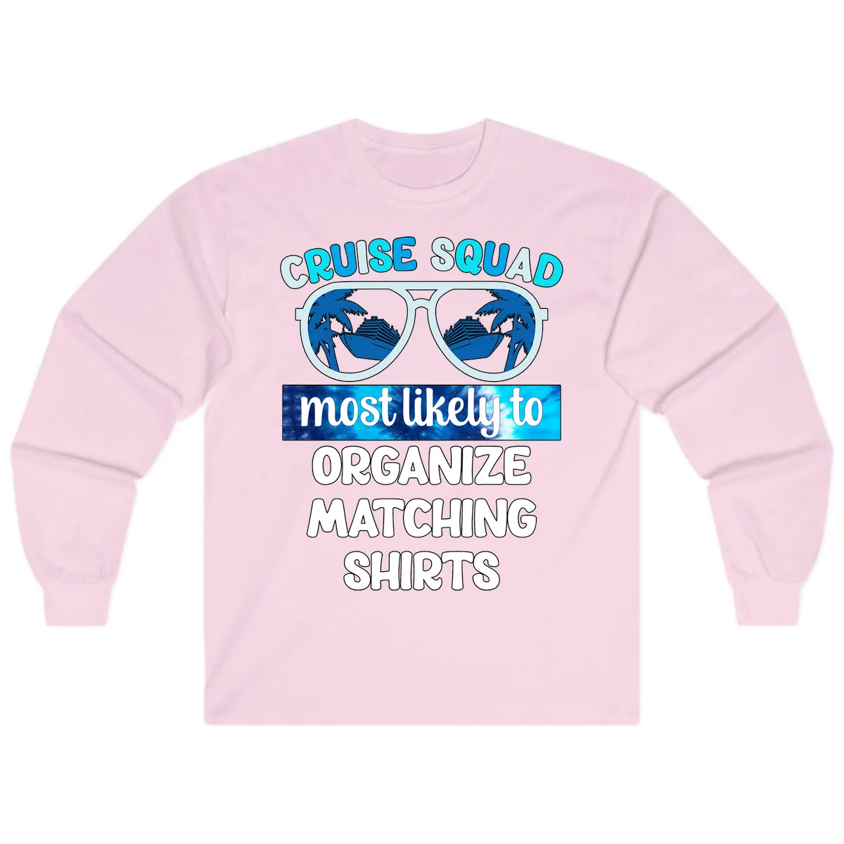 Cruise Squad Sunglasses Long Sleeve in Light Pink