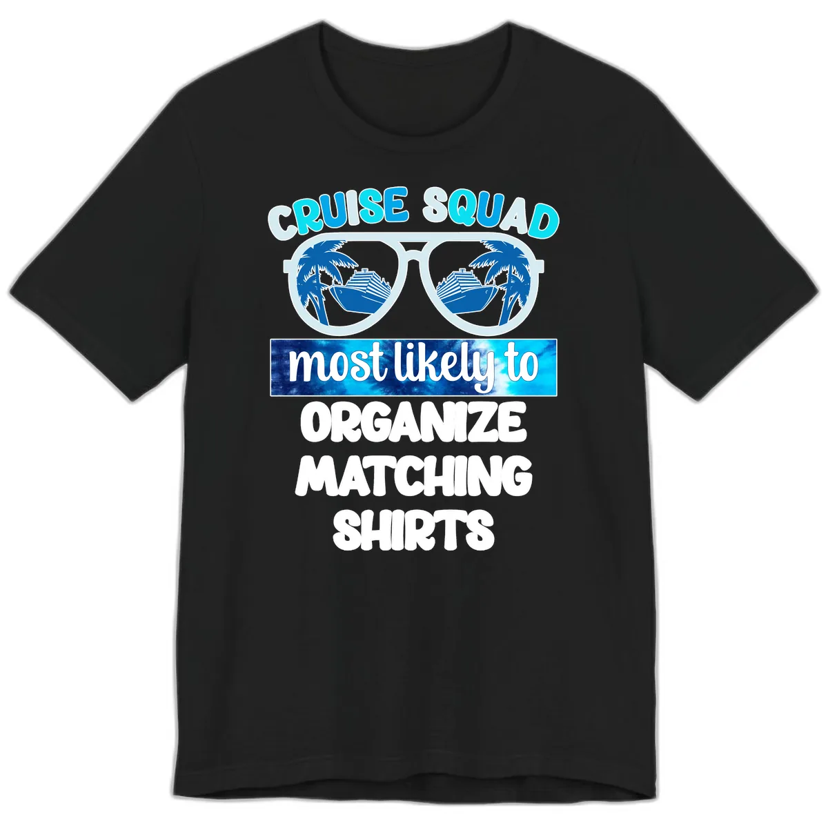 Cruise Squad Sunglasses Premium T-Shirt in Black