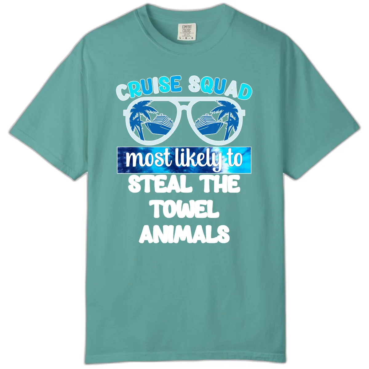 Cruise Squad Towel Thieves Comfort Color in Seafoam
