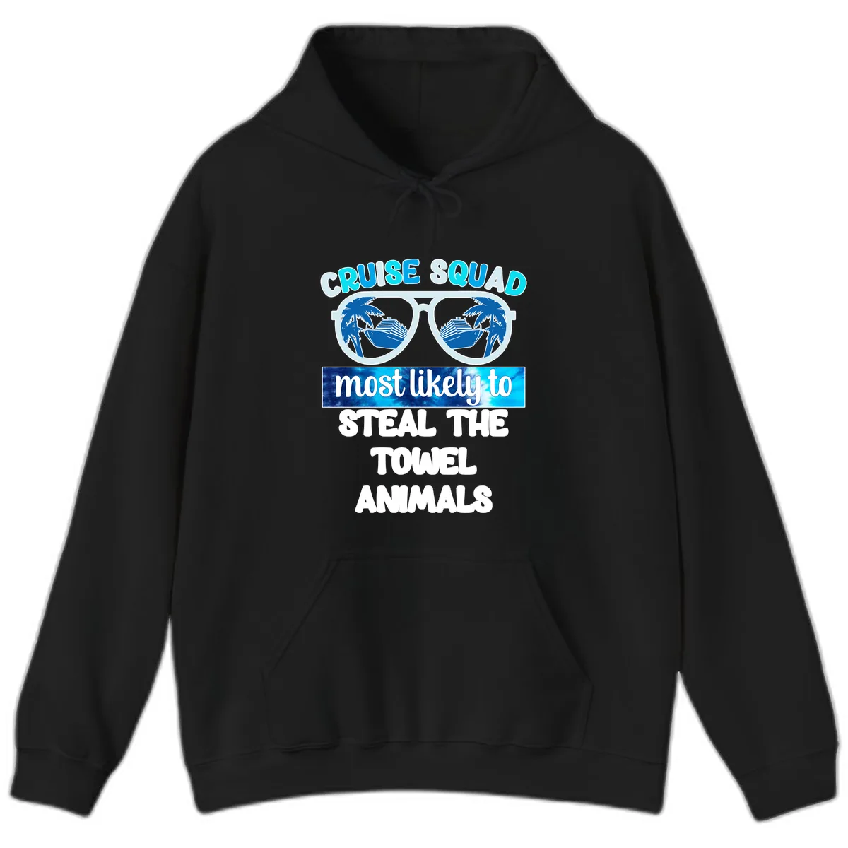 Cruise Squad Towel Thieves Hoodie in Black