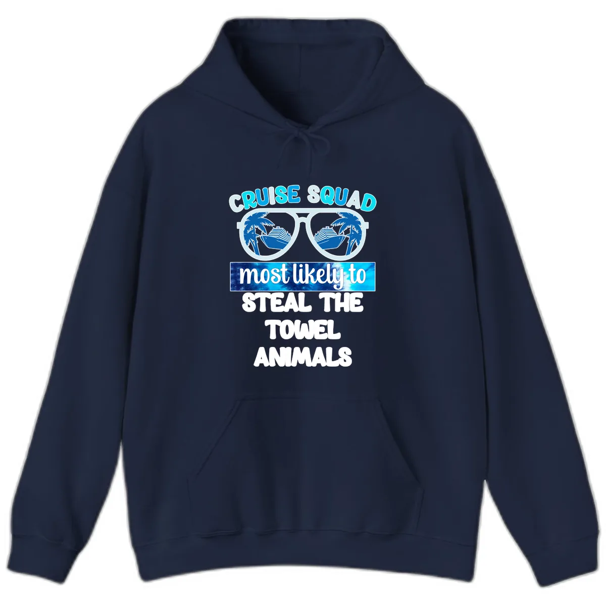 Cruise Squad Towel Thieves Hoodie in Navy