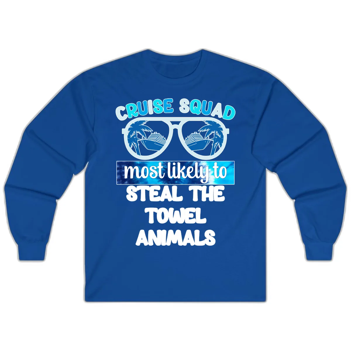 Cruise Squad Towel Thieves Long Sleeve in Royal