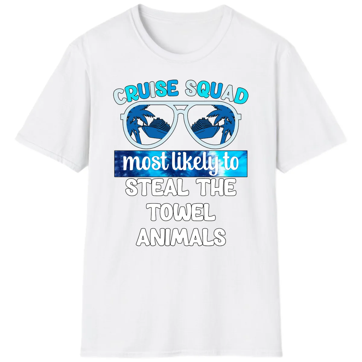 Cruise Squad Towel Thieves T-Shirt in White