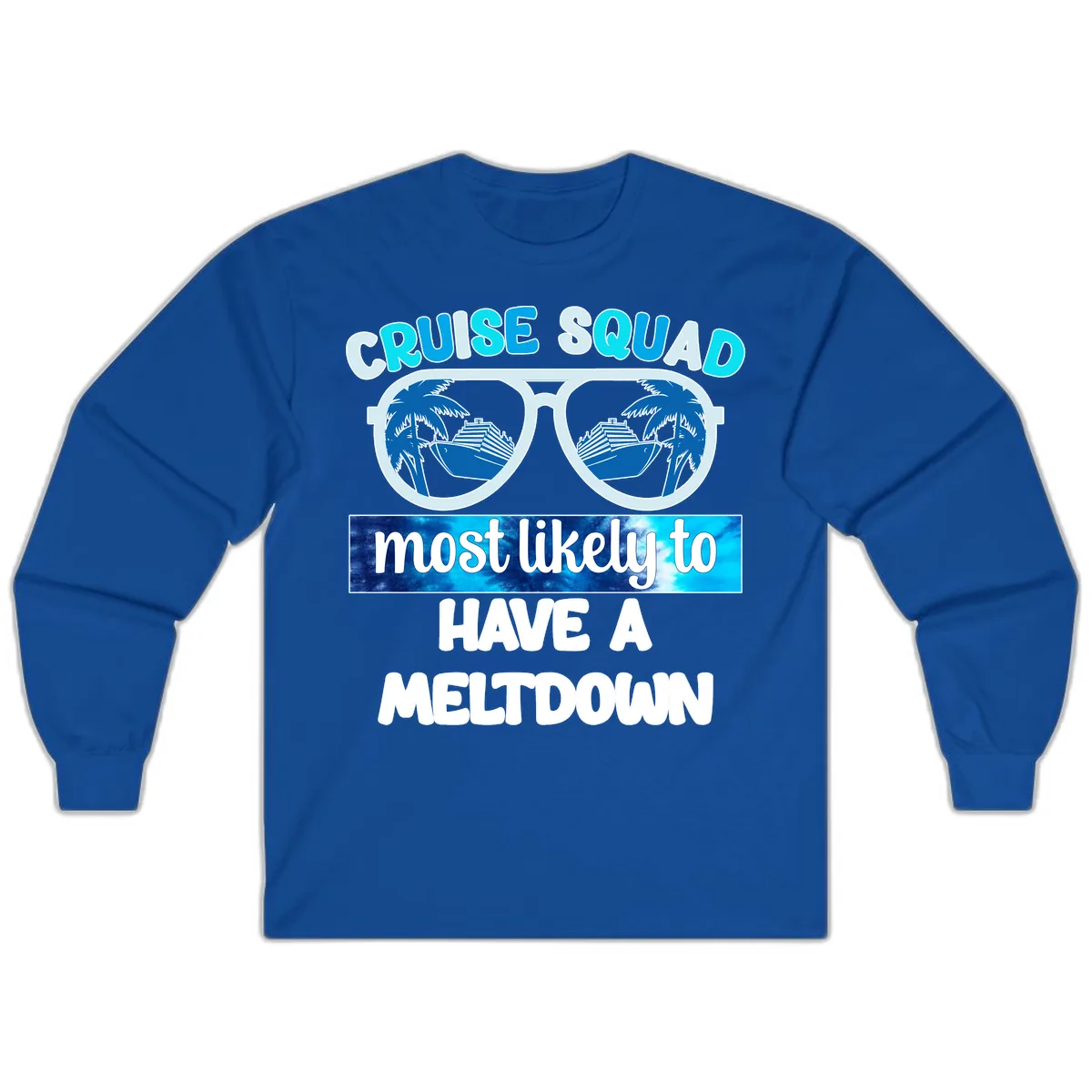 Cruise Squad Meltdown Long Sleeve in Royal