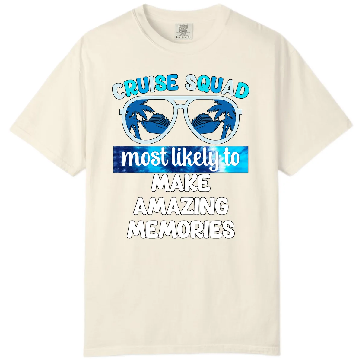 Cruise Squad Amazing Memories Comfort Color in Ivory