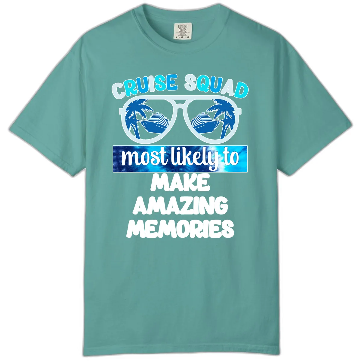 Cruise Squad Amazing Memories Comfort Color in Seafoam