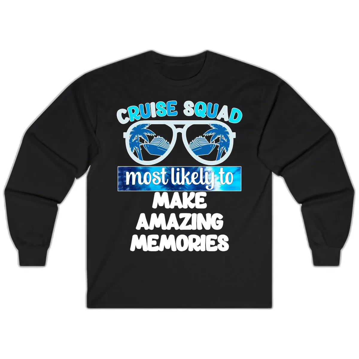 Cruise Squad Amazing Memories Long Sleeve in Black