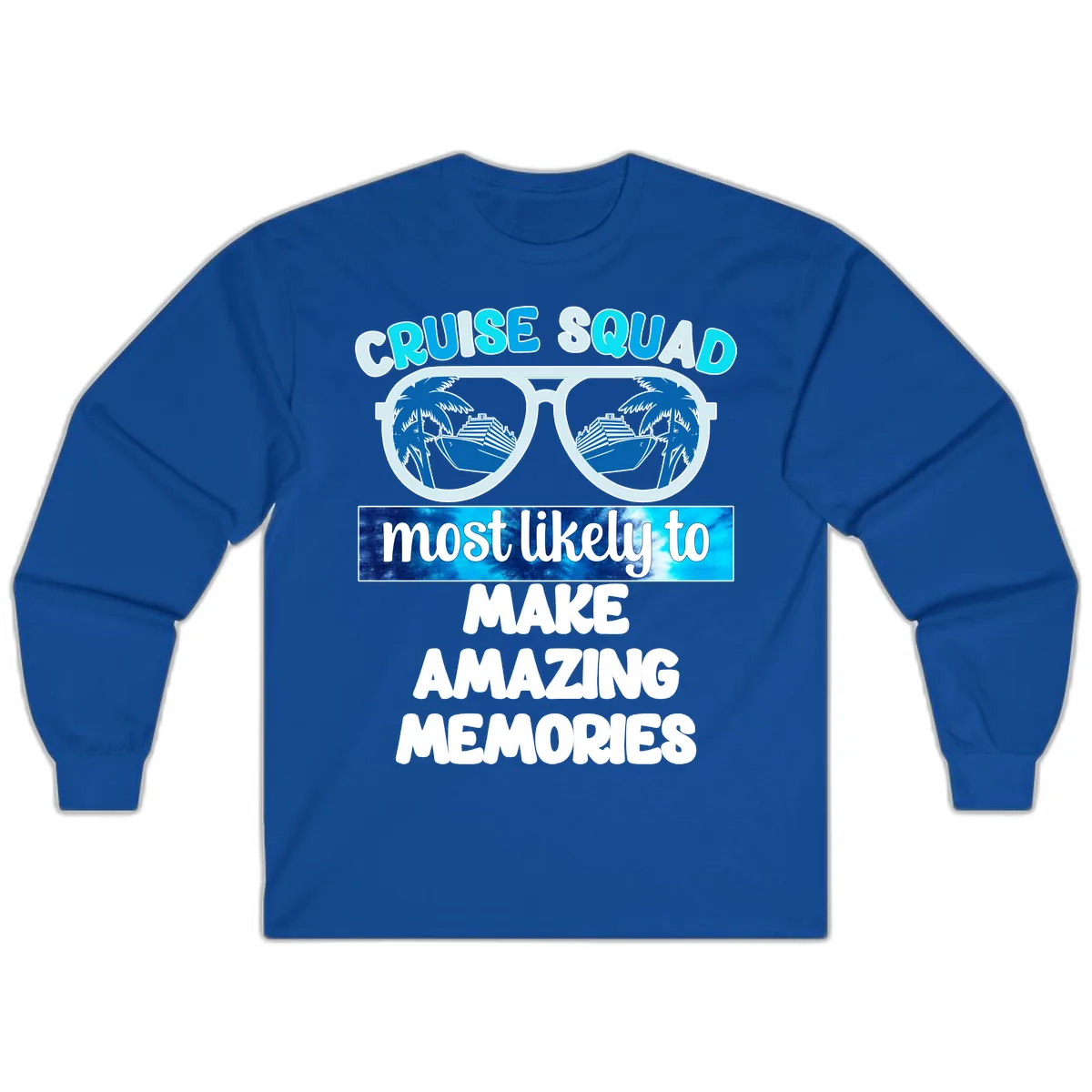 Cruise Squad Amazing Memories Long Sleeve in Royal