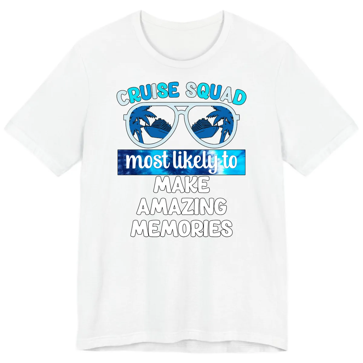Cruise Squad Amazing Memories Premium T-Shirt in White
