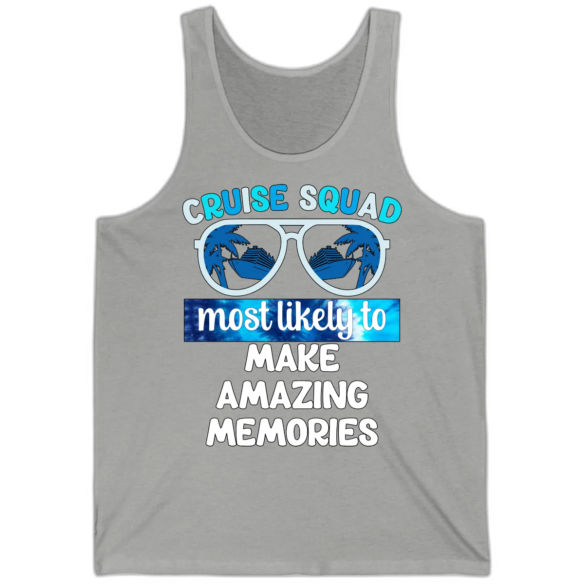 Cruise Squad Amazing Memories Tank in Athletic Heather