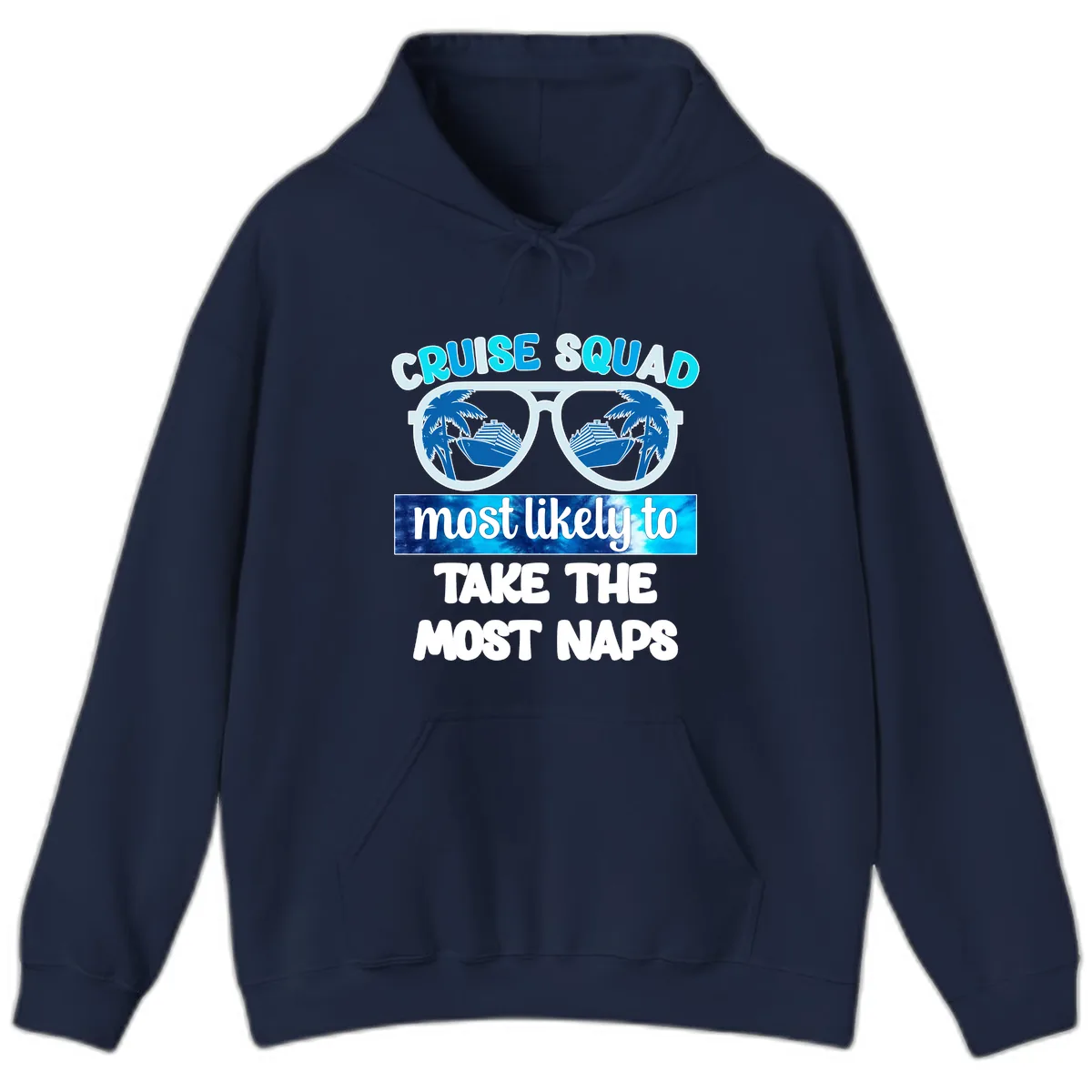 Cruise Squad Most Likely To Nap Hoodie in Navy