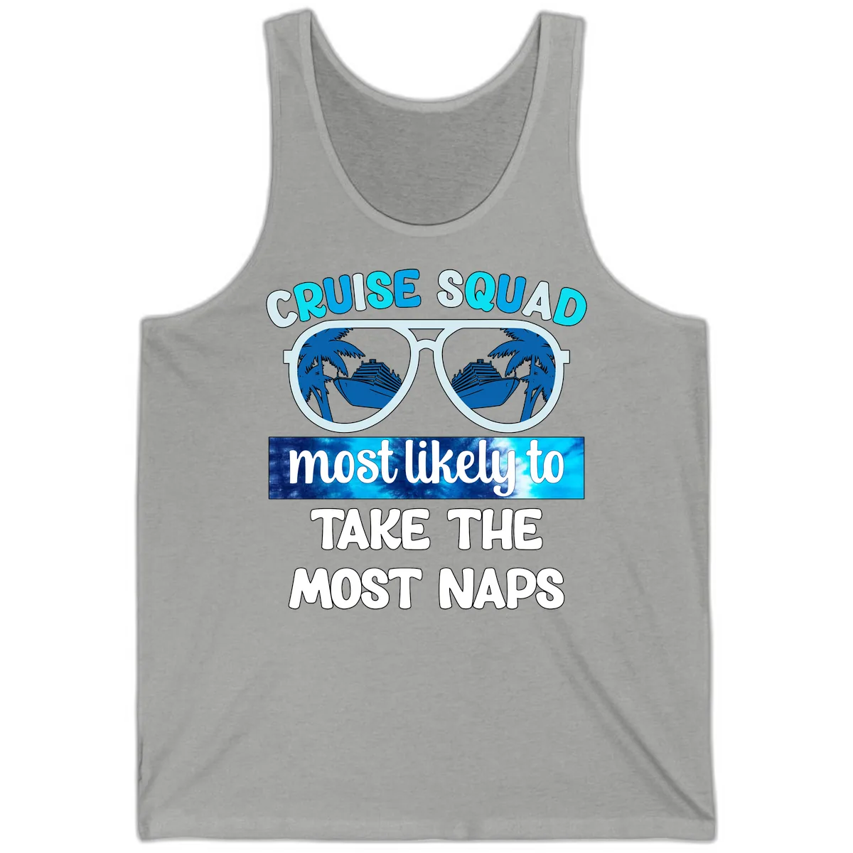 Cruise Squad Most Likely To Nap Tank in Athletic Heather