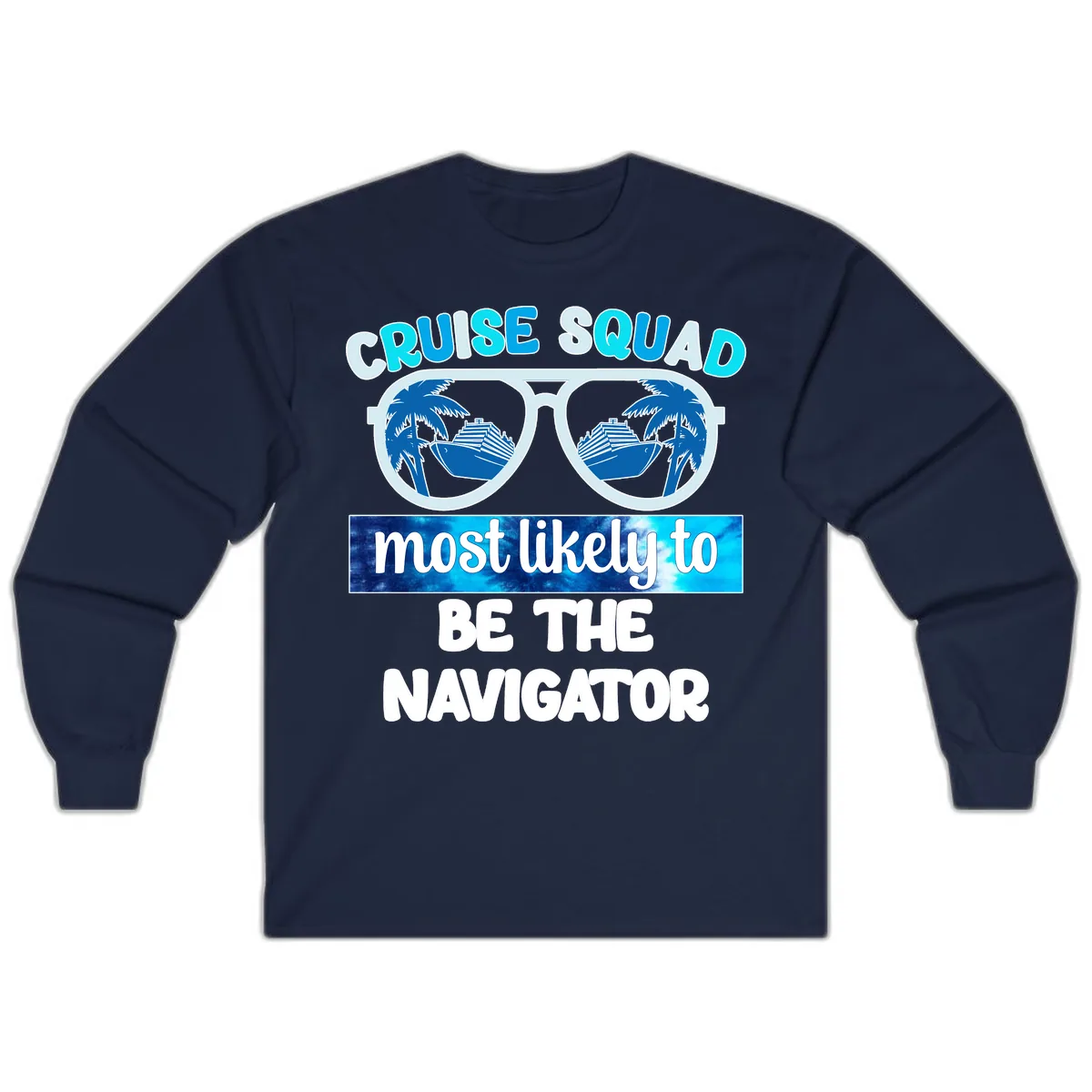 Cruise Squad Navigator Sunglasses Long Sleeve in Navy