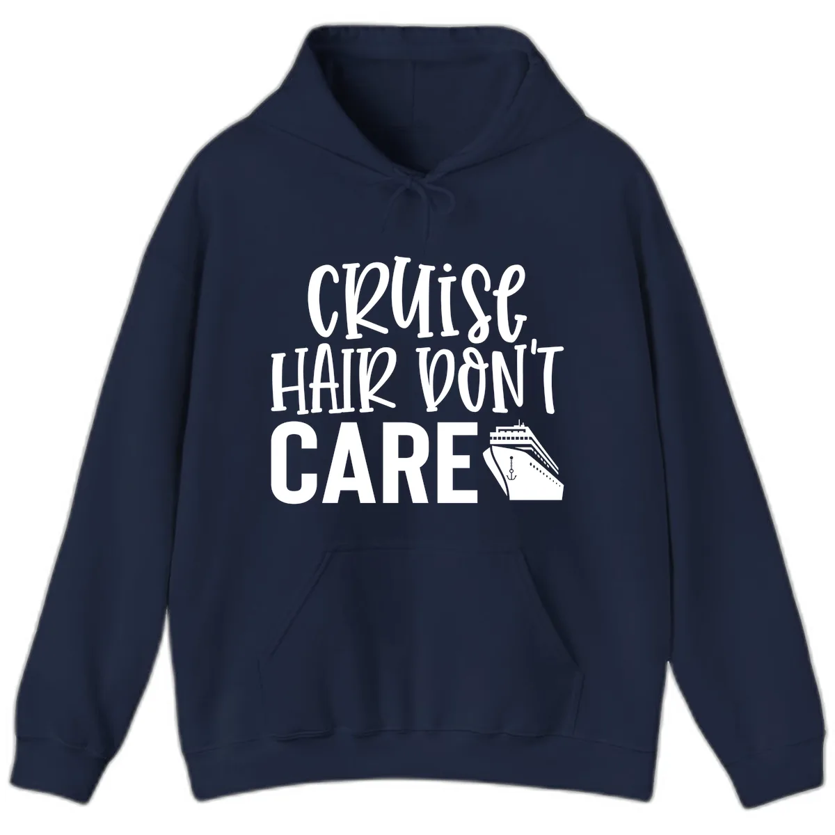 Cruise Hair Don't Care Hoodie in Navy