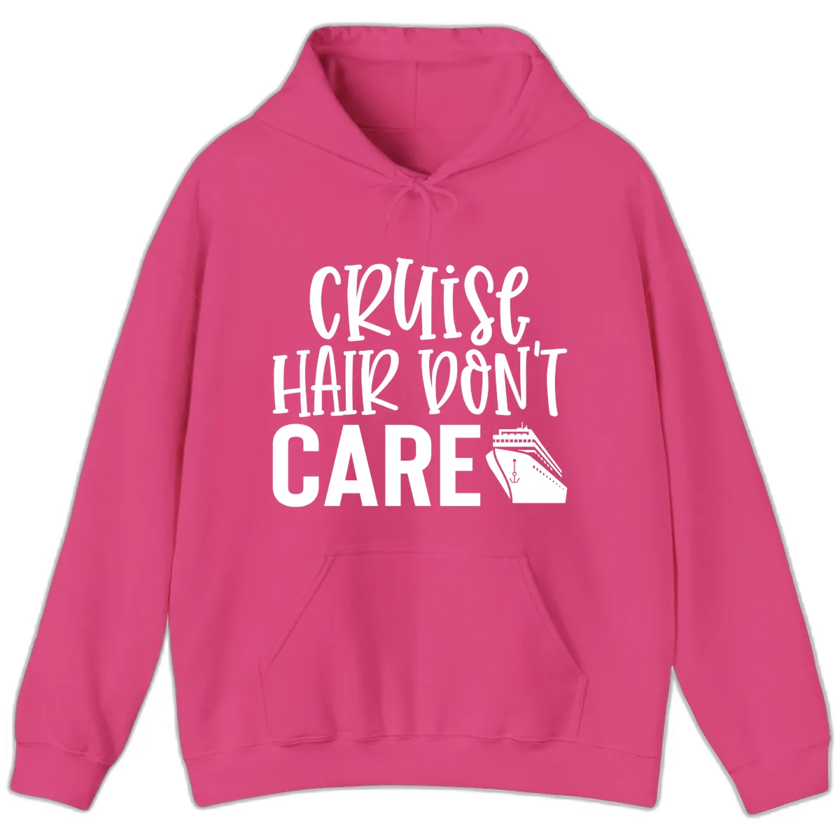 Cruise Hair Don't Care Hoodie in Heliconia