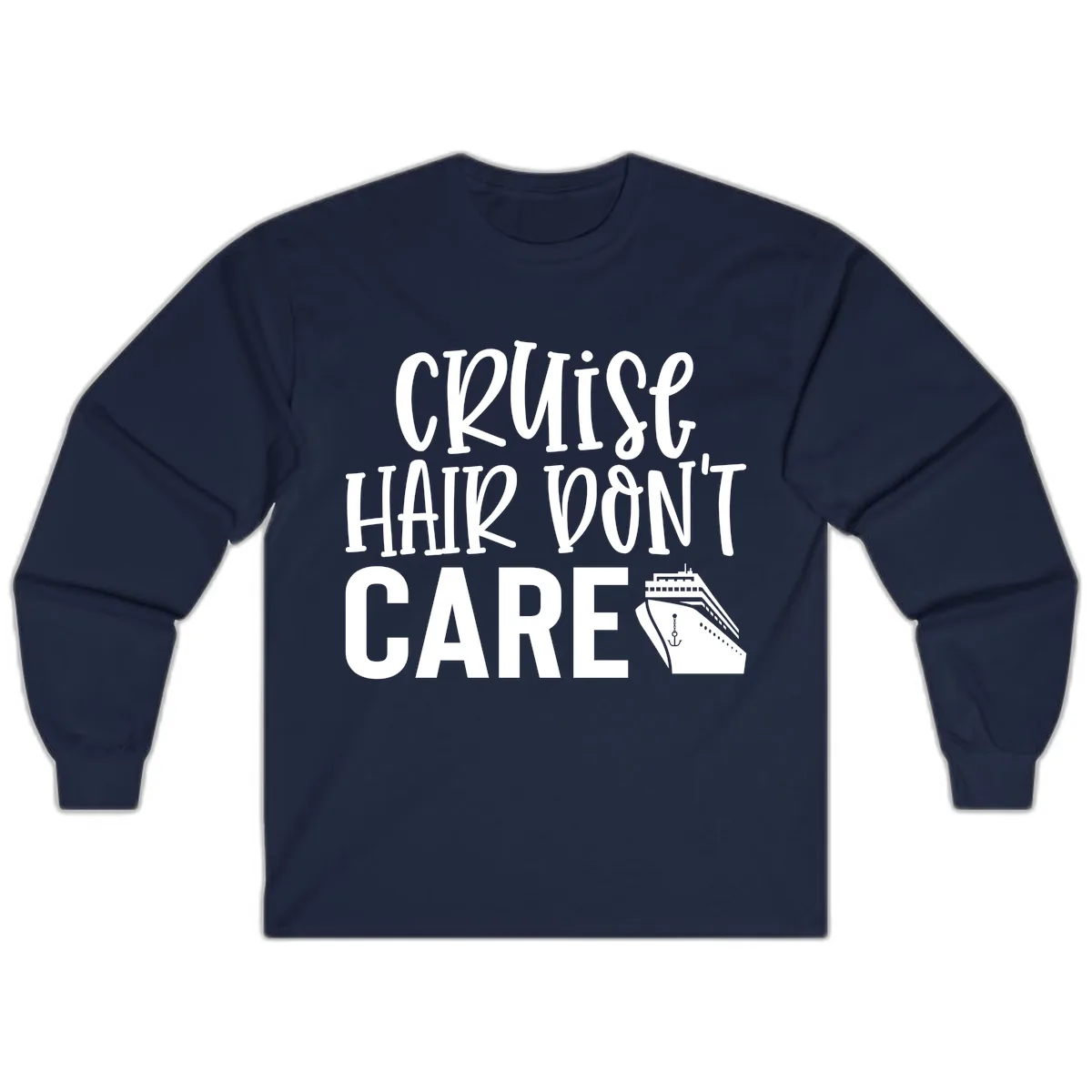 Cruise Hair Don't Care Long Sleeve in Navy