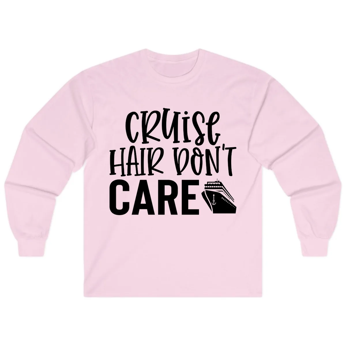 Cruise Hair Don't Care Long Sleeve in Light Pink