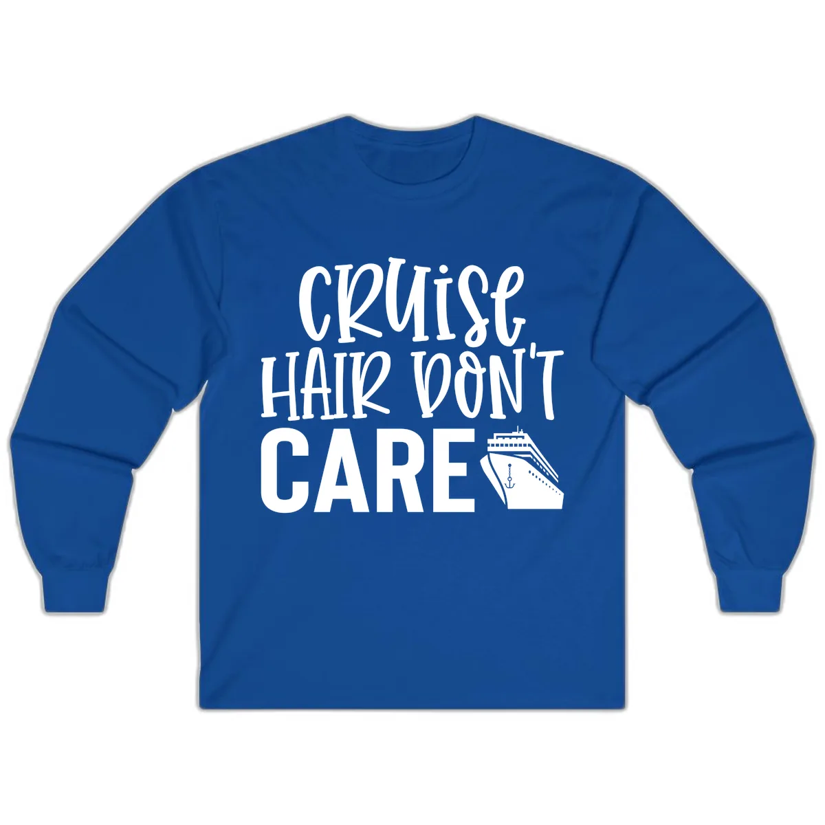 Cruise Hair Don't Care Long Sleeve in Royal
