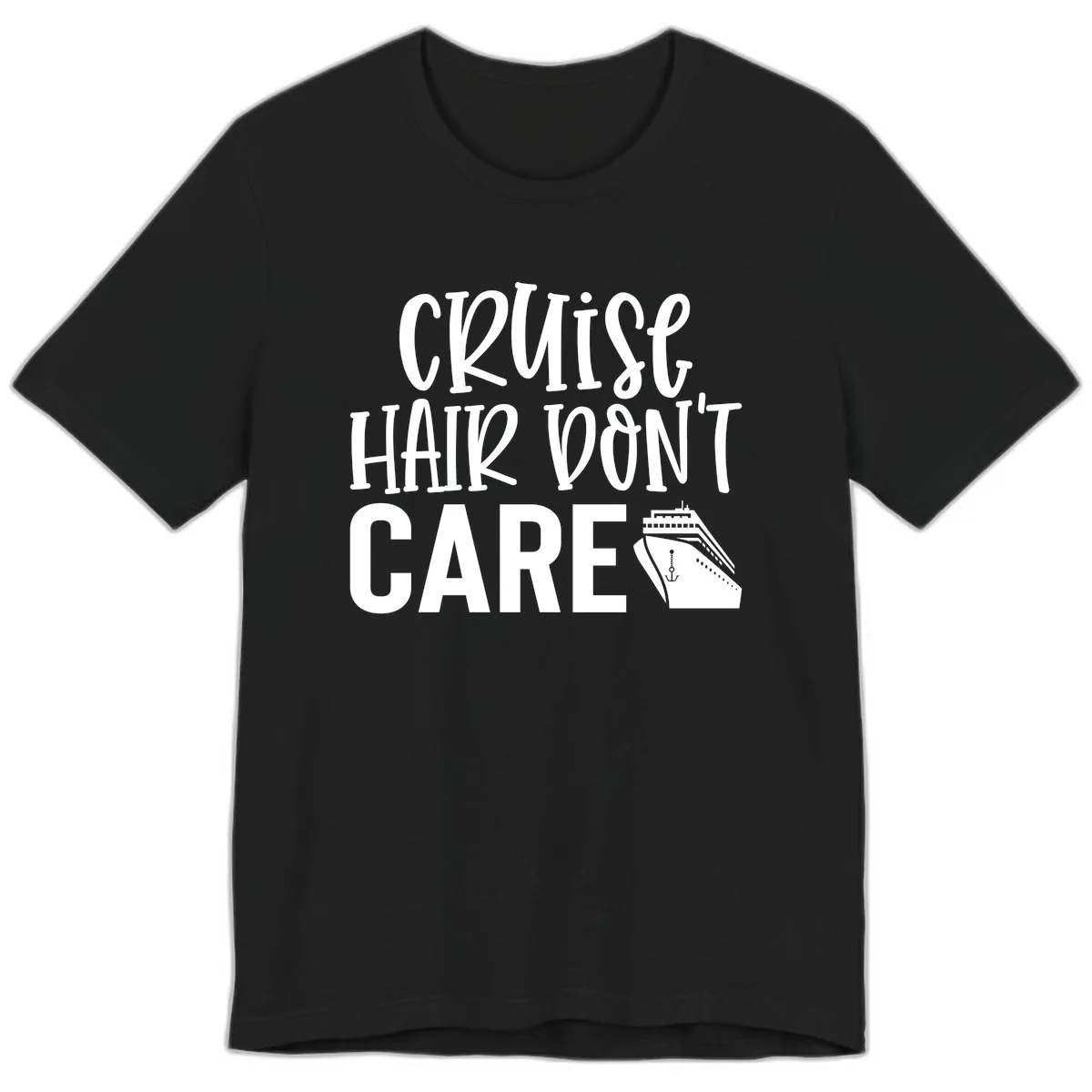 Cruise Hair Don't Care Premium T-Shirt in Black