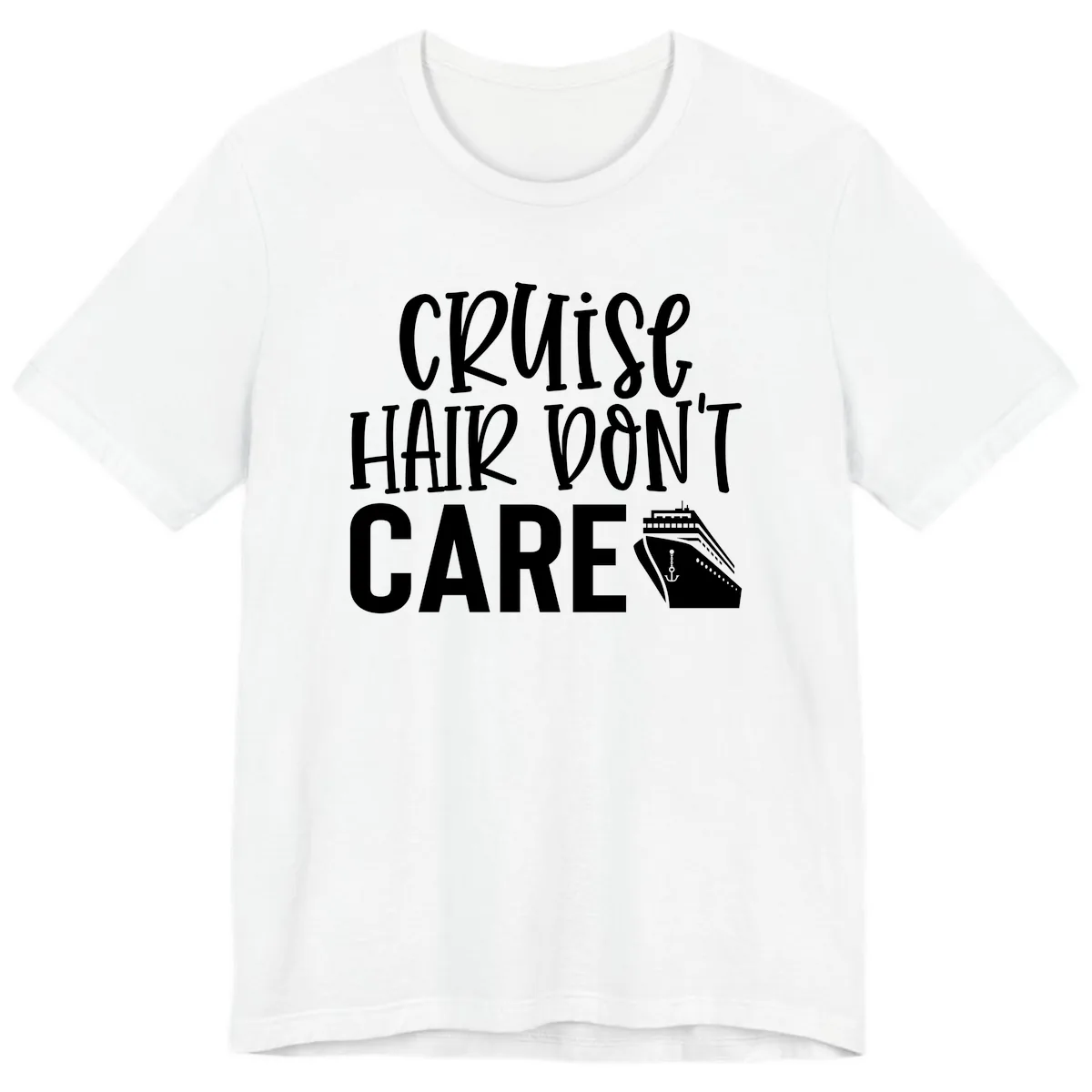 Cruise Hair Don't Care Premium T-Shirt in White