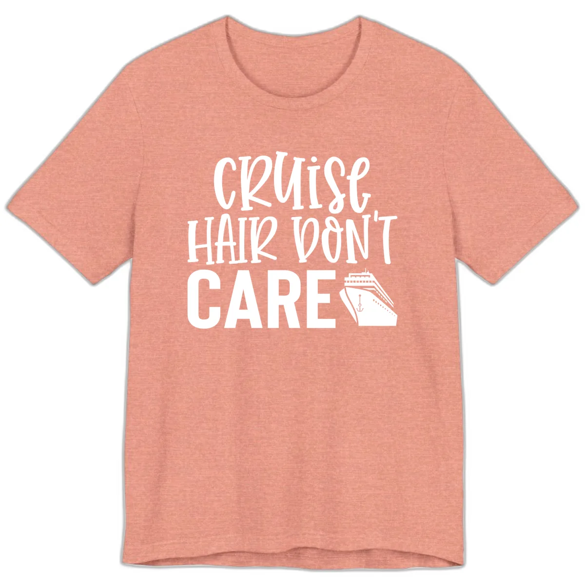 Cruise Hair Don't Care Premium T-Shirt in Heather Sunset