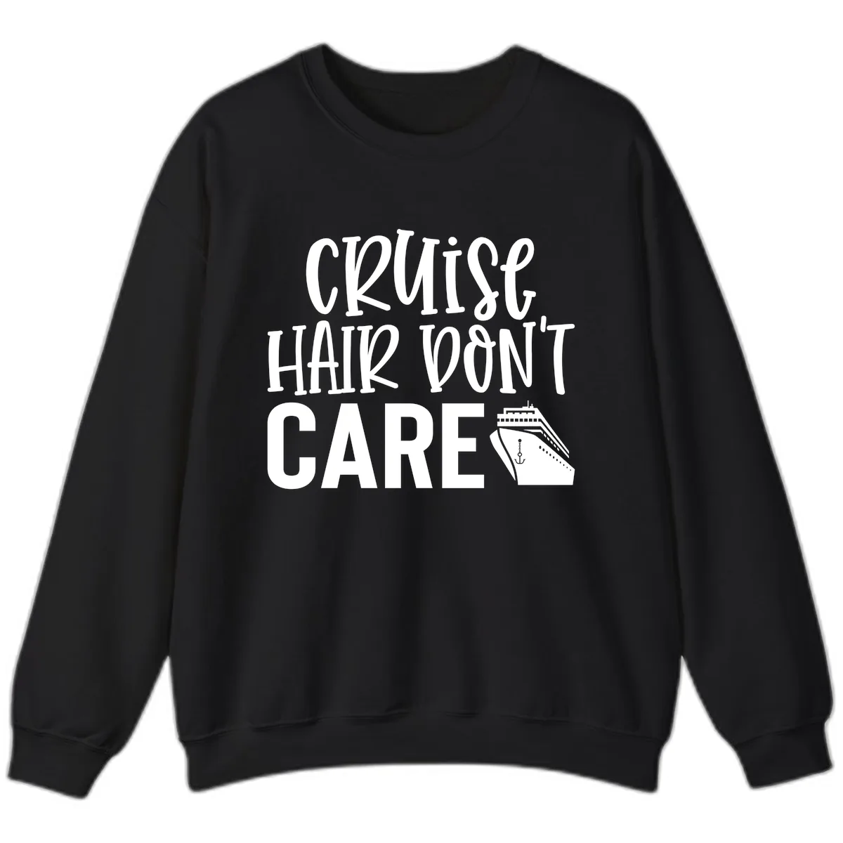 Cruise Hair Don't Care Sweatshirt in Black