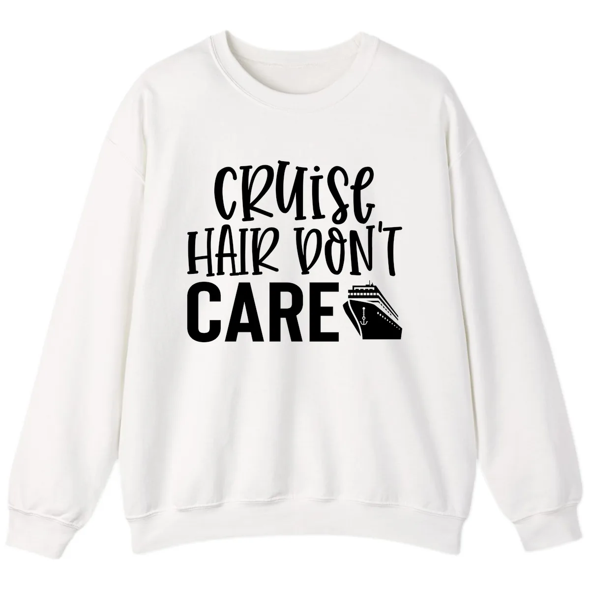 Cruise Hair Don't Care Sweatshirt in White