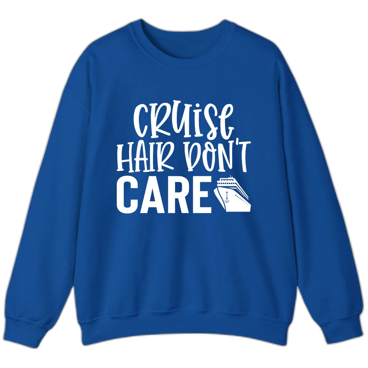 Cruise Hair Don't Care Sweatshirt in Royal