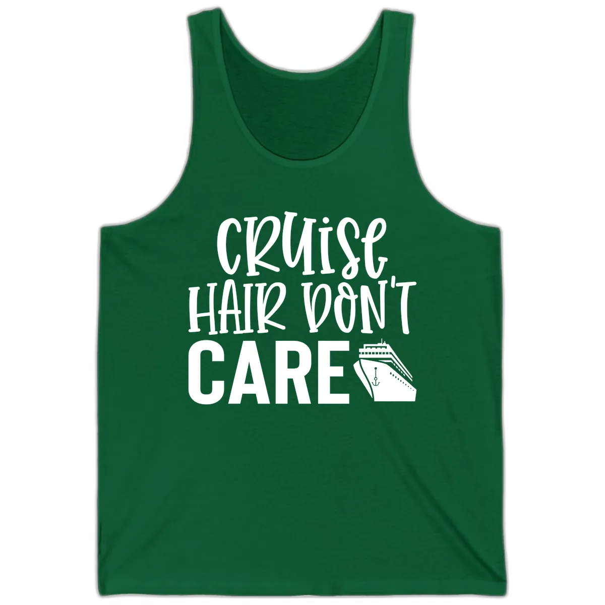 Cruise Hair Don't Care Tank in Kelly