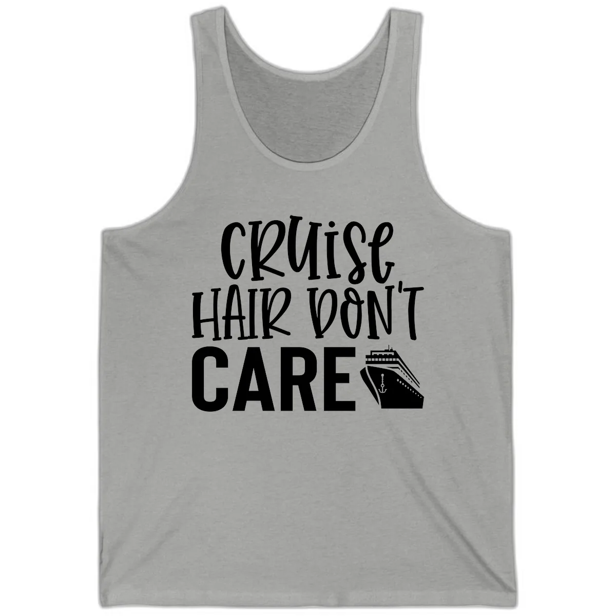 Cruise Hair Don't Care Tank in Athletic Heather