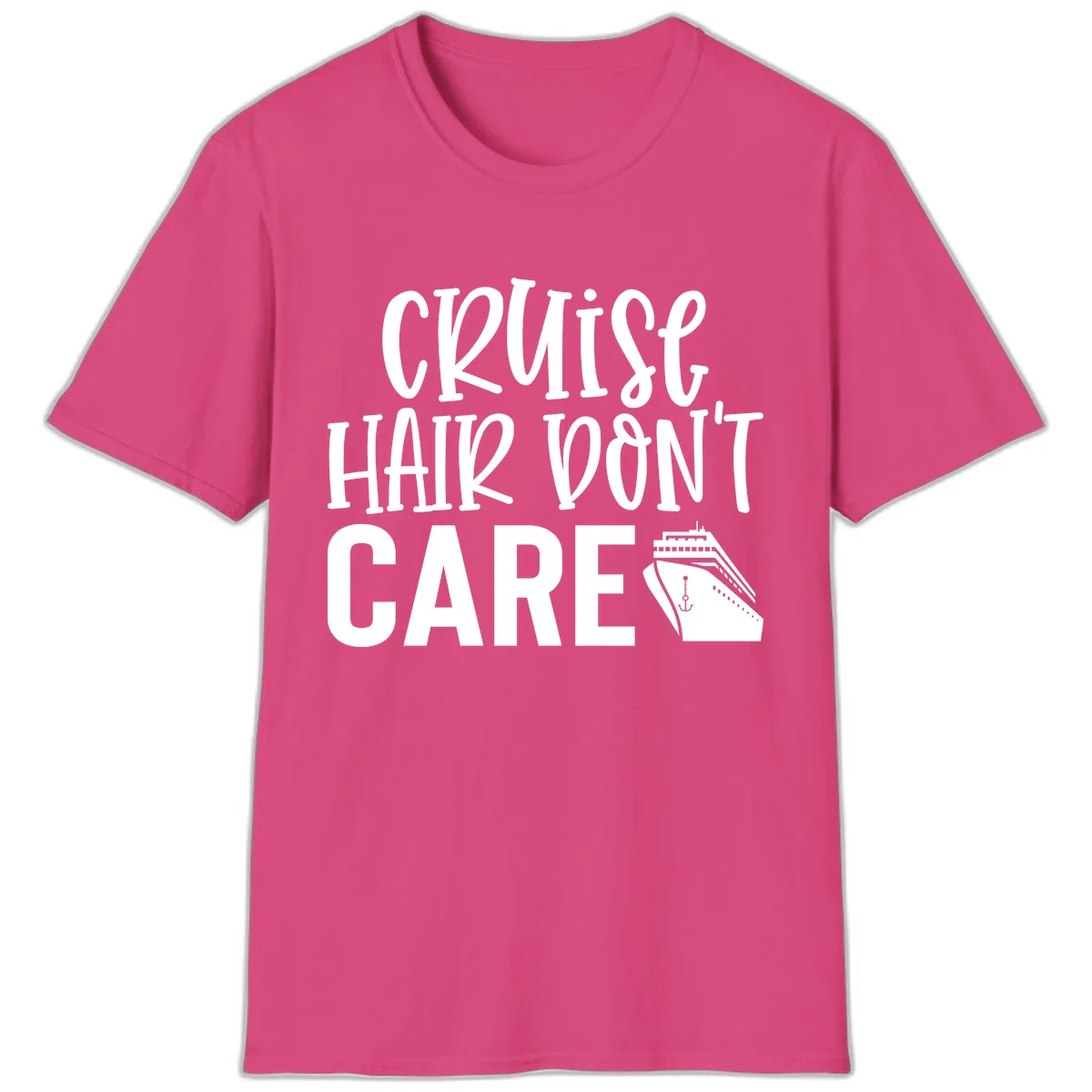 Cruise Hair Don't Care T-Shirt in Heliconia